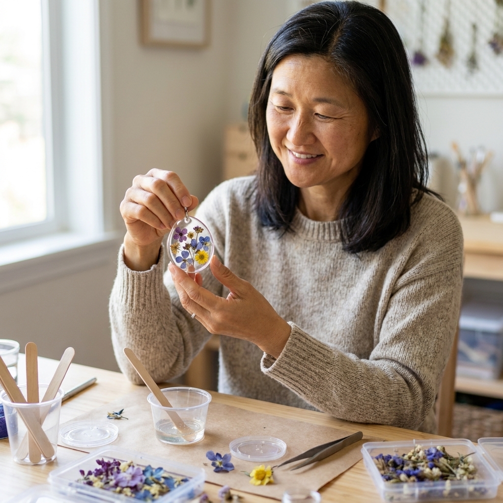Pressed Flower Resin Jewelry