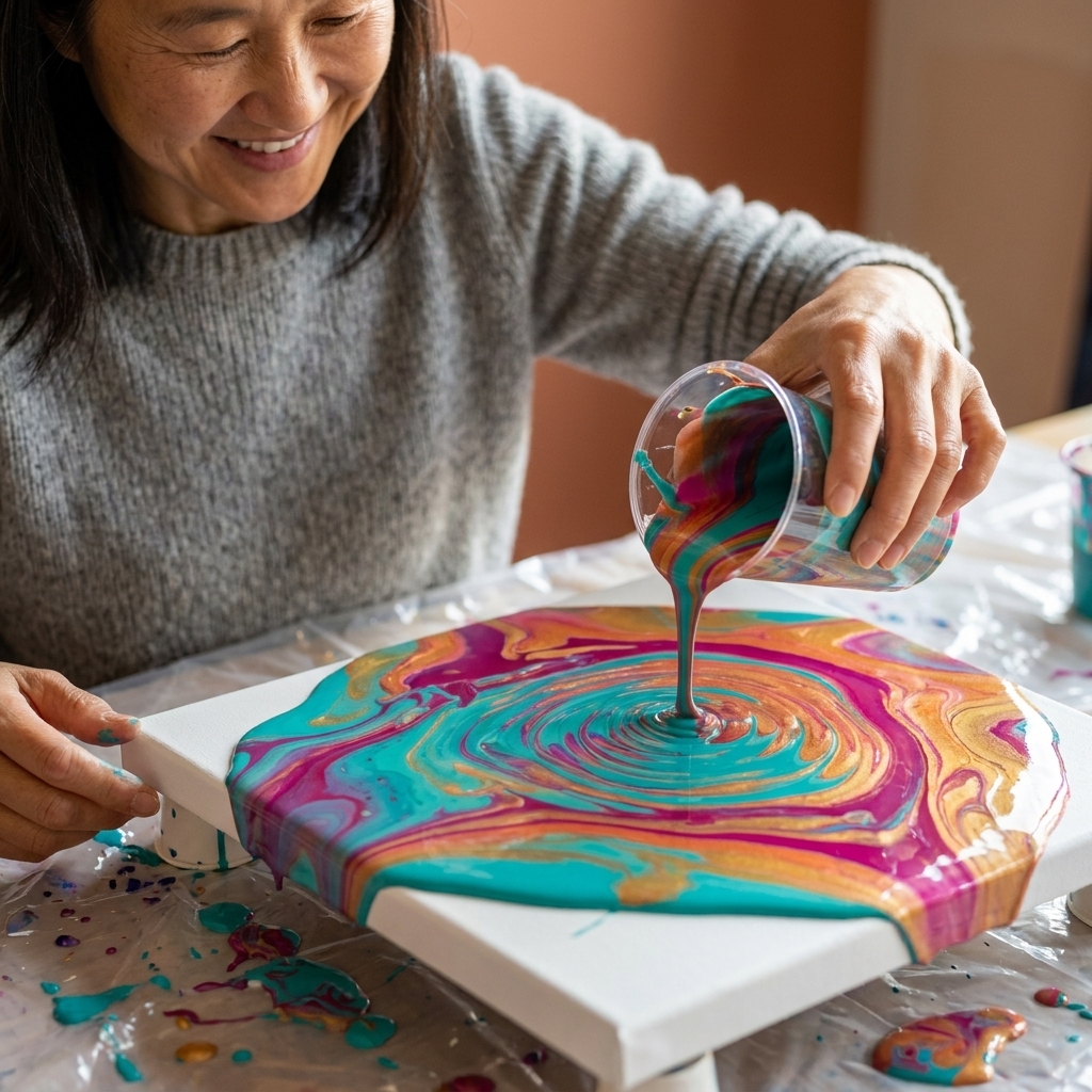 Acrylic Pour Painting Techniques