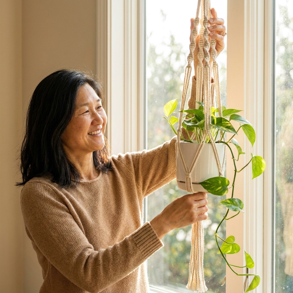 DIY Macrame Plant Hanger (Beginner Step-by-Step)