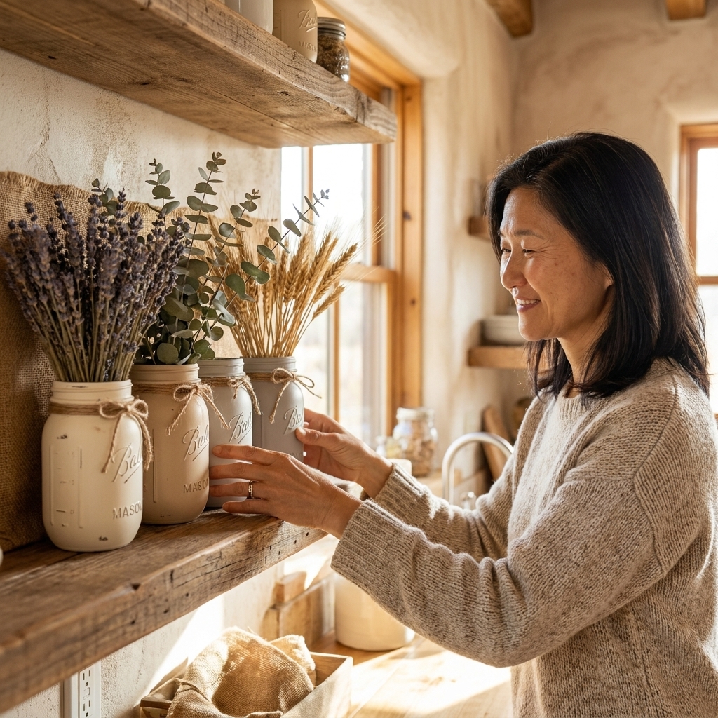 10 Rustic Mason Jar Decor Ideas (With Easy Upcycling Tutorials)